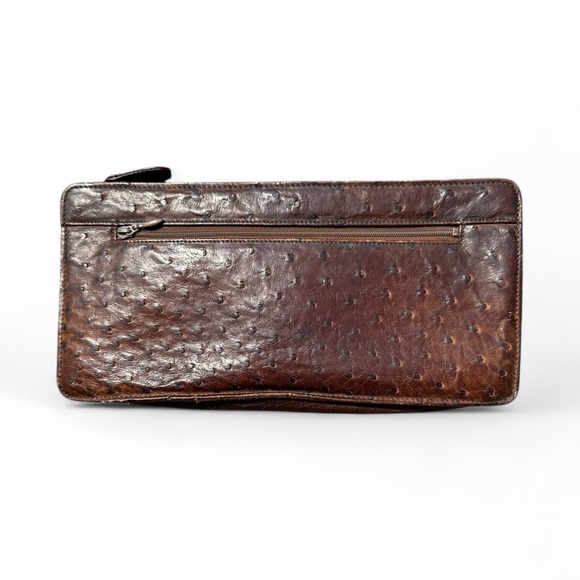 Vintage Ostrich Leather Clutch - Picture 3 of 10